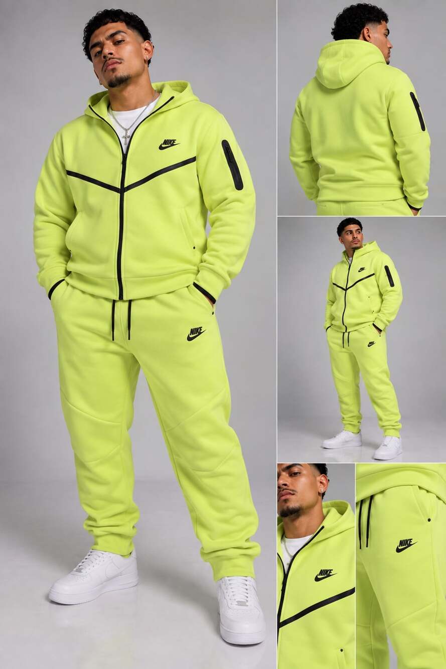 Nike Tech Fleece Tracksuit Volt Green